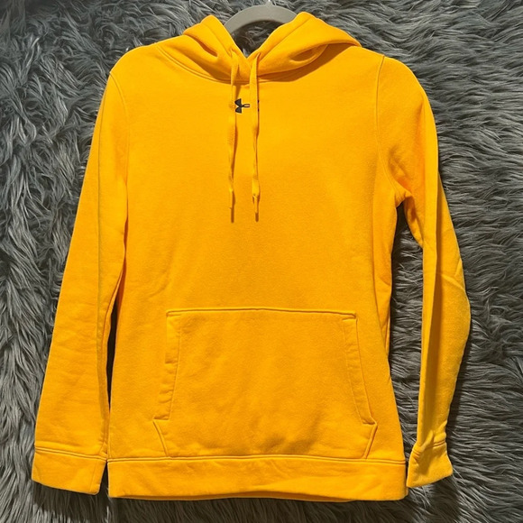 💛 Under Armour Hoodie - Size XS | Color: Golden Yellow - Picture 4 of 7